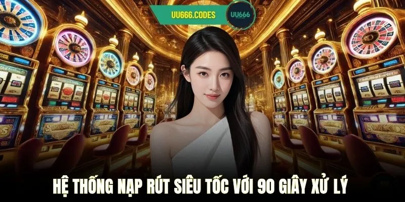 Hệ thống nạp rút siêu tốc với 90 giây xử lý 